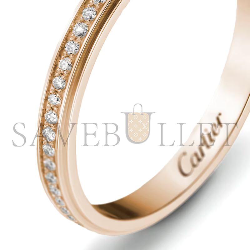 CARTIER CARTIER D'AMOUR WEDDING RING, WIDTH 2.3 MM, PAVED B4093500